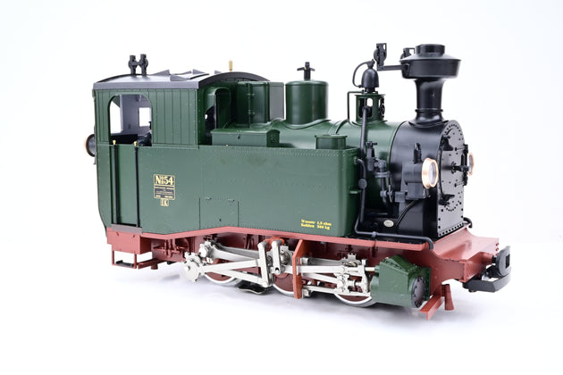 LGB G Gauge 20980 Saxon Class 1 K Steam Locomotive Green No.54 - DCC Sound, Boxed