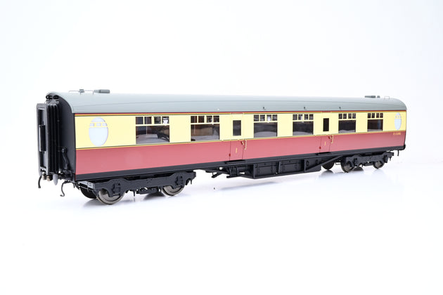 Darstaed O Gauge D24-2-12A BR Crimson & Cream 63ft Thompson First Class Coach w/ Ladies Retiring Room & Square Windows No.E1328E - Boxed