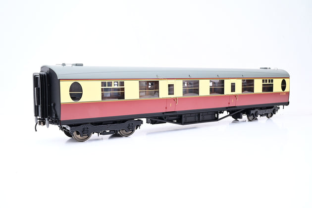 Darstaed O Gauge D24-2-12A BR Crimson & Cream 63ft Thompson First Class Coach w/ Ladies Retiring Room & Square Windows No.E1328E - Boxed