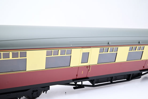 Darstaed O Gauge D24-2-12A BR Crimson & Cream 63ft Thompson First Class Coach w/ Ladies Retiring Room & Square Windows No.E1328E - Boxed