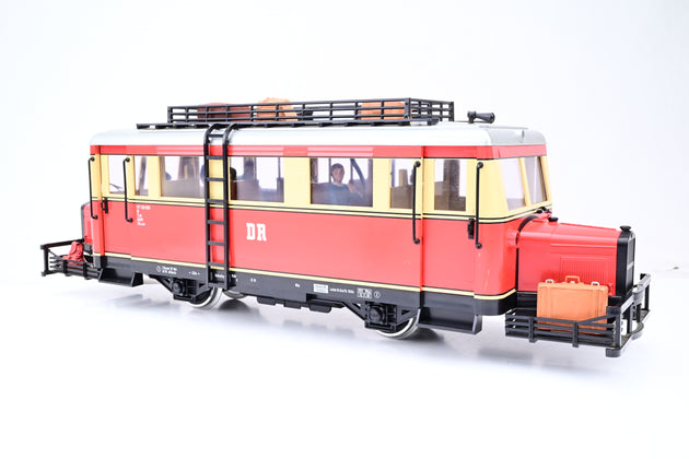 LGB G Gauge 22660 DR Railbus VT Red Cream No.133-525 - DCC Fitted, Boxed