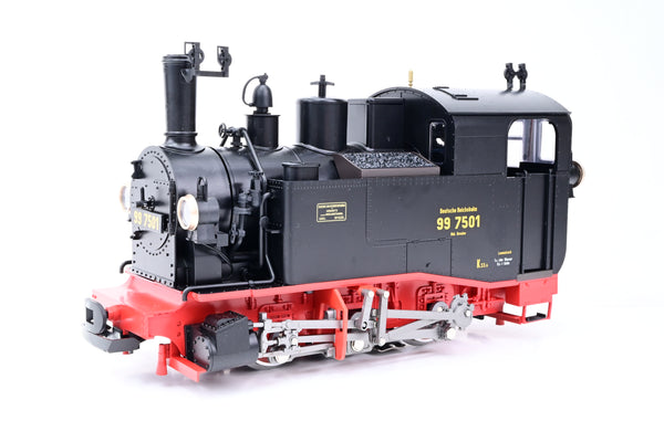 LGB G Gauge 20985 Steam Locomotive Black & Red Class 99.75 No.99-7501 - DCC Sound, Boxed