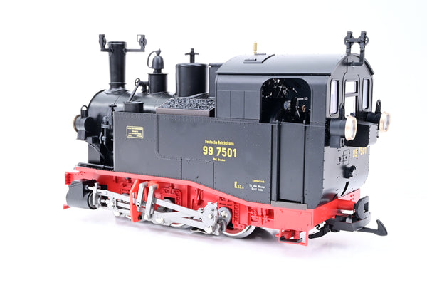 LGB G Gauge 20985 Steam Locomotive Black & Red Class 99.75 No.99-7501 - DCC Sound, Boxed