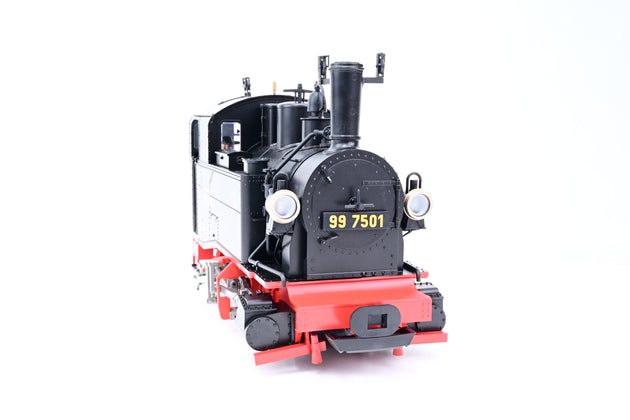 LGB G Gauge 20985 Steam Locomotive Black & Red Class 99.75 No.99-7501 - DCC Sound, Boxed
