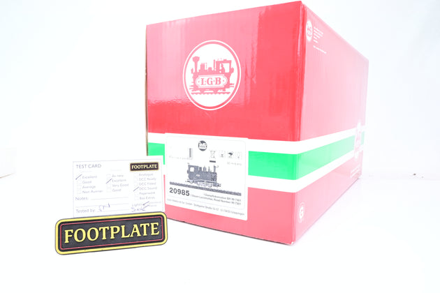 LGB G Gauge 20985 Steam Locomotive Black & Red Class 99.75 No.99-7501 - DCC Sound, Boxed