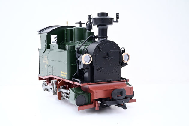 LGB G Gauge 20990 Green & Brown Saxon Class II K Steam Locomotive Pair No.61A & 61B - DCC Sound, Boxed