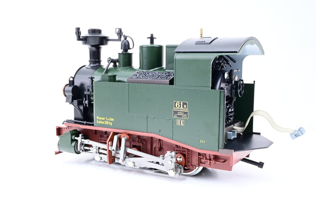 LGB G Gauge 20990 Green & Brown Saxon Class II K Steam Locomotive Pair No.61A & 61B - DCC Sound, Boxed