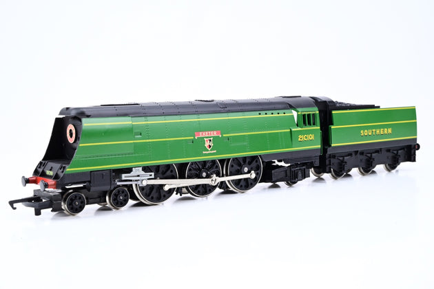 Hornby OO Gauge R320 SR Green 4-6-2 West Country Class No.21C101 'Exeter' - Limited Edition, Boxed
