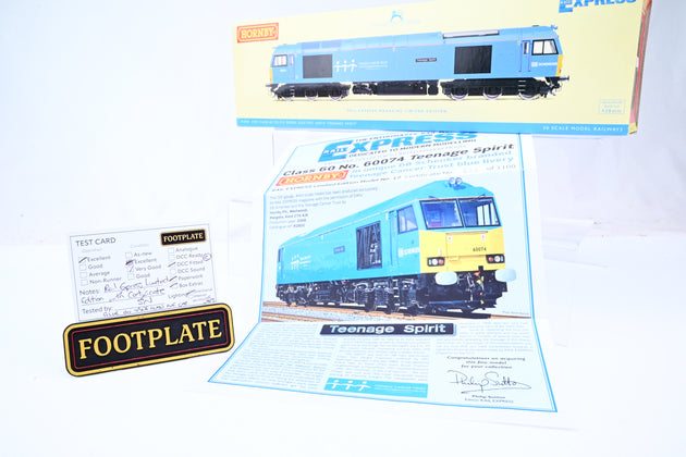 Hornby OO Gauge R2800 EWS/DB Shenker Class 60 No.60074 'Teenage Spirit' - DCC Fitted, Limited Edition, Boxed