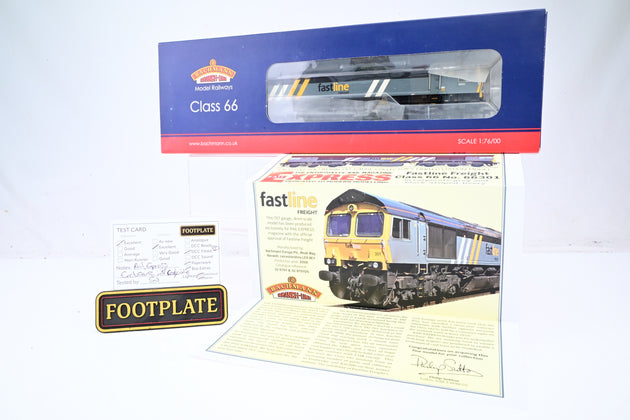 Bachmann OO Gauge 32-979Y Fastline Class 66 No.66301 - Limited Edition, Boxed