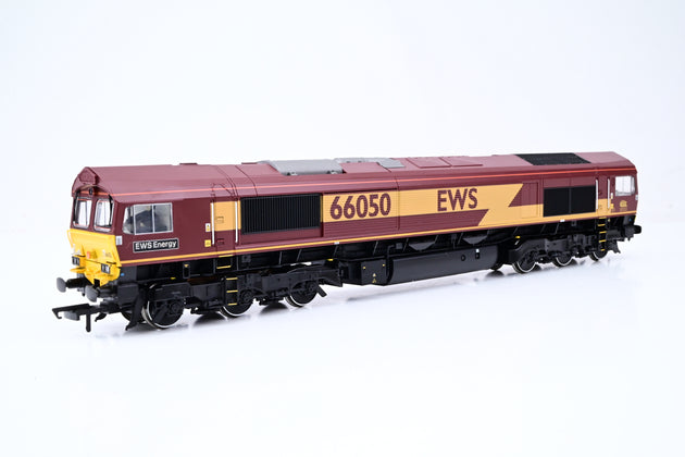 Bachmann OO Gauge 32-725X EWS Maroon & Gold Class 66 No.66050 - DCC Fitted, Limited Edition, Boxed