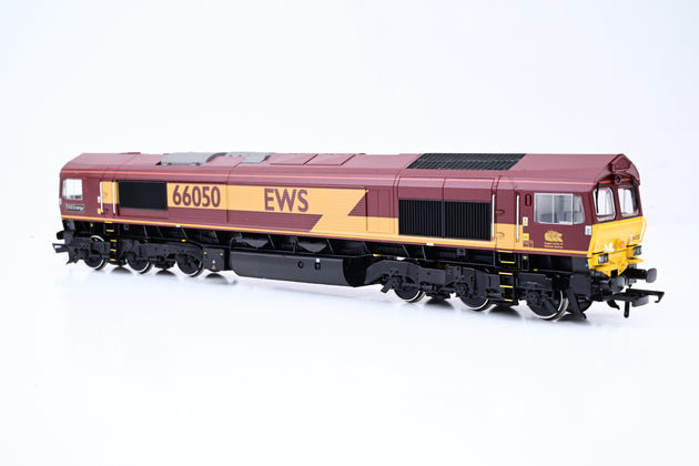 Bachmann OO Gauge 32-725X EWS Maroon & Gold Class 66 No.66050 - DCC Fitted, Limited Edition, Boxed