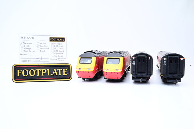Hornby OO Gauge R2045 Virgin Black & Red Class 43 HST 4-Car Train Pack - Unboxed