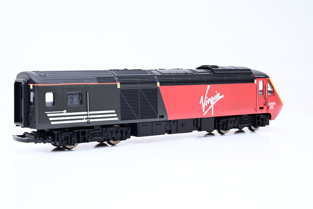 Hornby OO Gauge R1080 Virgin Black & Red 'Hornby Virgin Trains 125' Class 43 HST 4-Car Train Pack - Split from Set, Unboxed