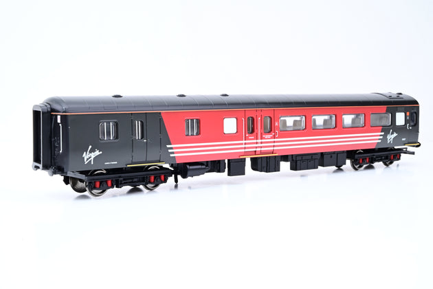 Hornby OO Gauge Rake of 3 Virgin Black & Red Mk2 Coaches - Unboxed