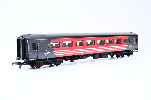 Hornby OO Gauge Rake of 4 Virgin Black & Red Mk2 Coaches - Unboxed