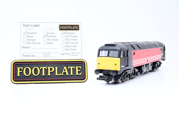 Hornby OO Gauge R2677 Virgin Black & Red Class 47 No.47844 - Railroad Edition, Unboxed