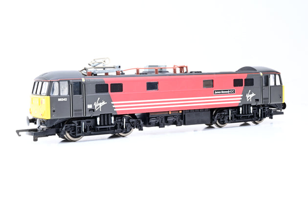 Hornby OO Gauge R2290A Virgin Black & Red Class 86 No.86242 'James Kennedy GC' - Unboxed
