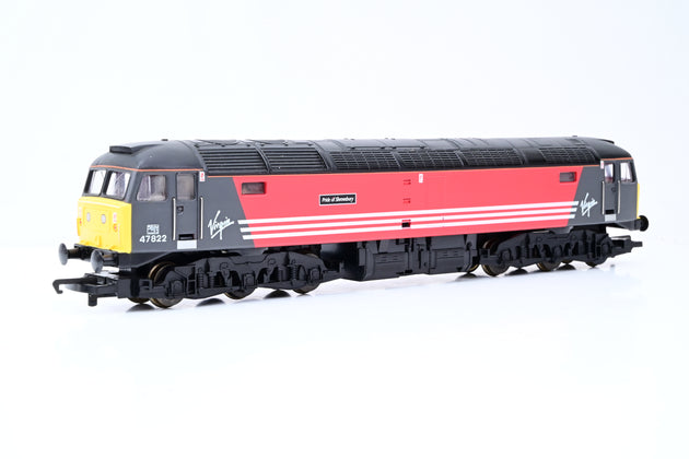 Hornby OO Gauge Virgin Black & Red Class 47 No.47822 'Pride of Shrewsbury' - Split from Set, Unboxed