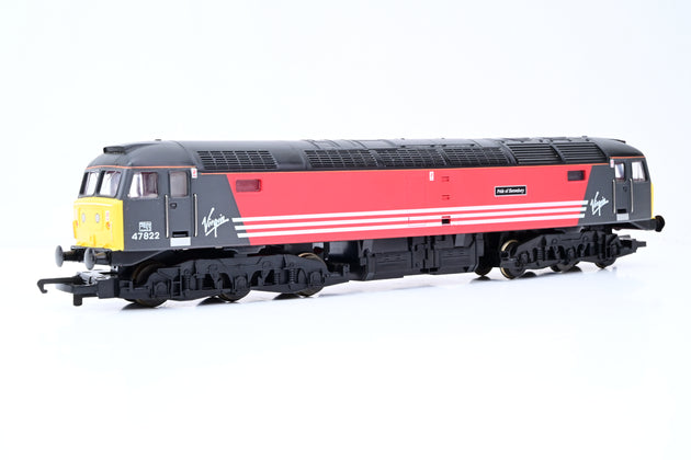Hornby OO Gauge Virgin Black & Red Class 47 No.47822 'Pride of Shrewsbury' - Split from Set, Unboxed