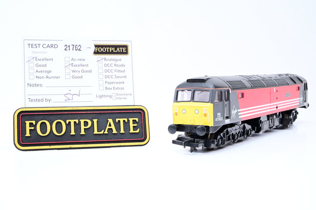 Hornby OO Gauge Virgin Black & Red Class 47 No.47822 'Pride of Shrewsbury' - Split from Set, Unboxed