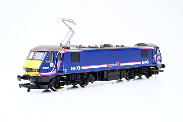 Hornby OO Gauge R2663 'Caledonian Sleeper' Train Pack w/ Class 90 No.90024 + 3 Mk3 Coaches - Boxed