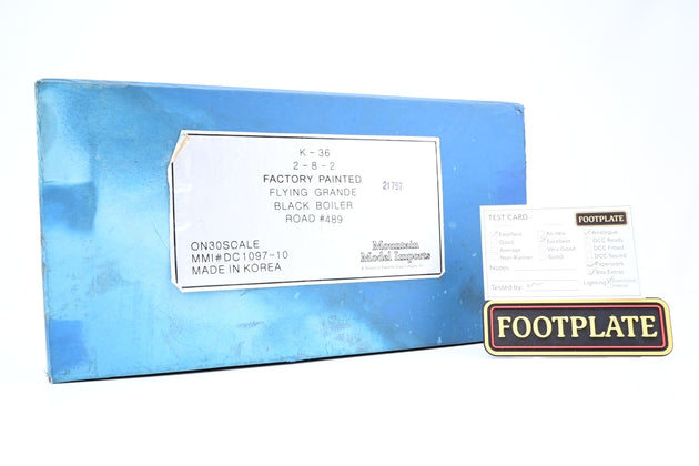 Model Mountain Imports On30 Gauge Rio Grande K36 No.489 - Boxed