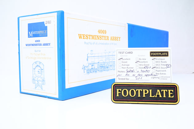 Masterpiece Models O Gauge GWR Green Star Class No.4069 'Westminster Abbey' - DCC Sound