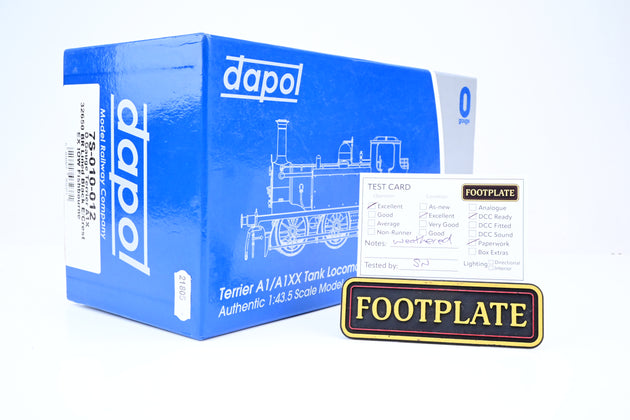 Dapol O Gauge 7S-010-012 BR Black Terrier No.32650 - Weathered, Boxed