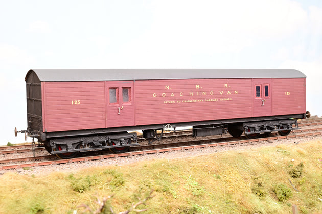 Kit Built O Gauge North British Railway Diagram 102B Bogie Covered Carriage Coach No.125 - Aftermarket Box