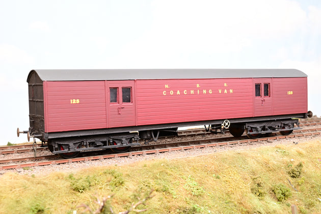 Kit Built O Gauge North British Railway Diagram 102B Bogie Covered Carriage Coach No.125 - Aftermarket Box
