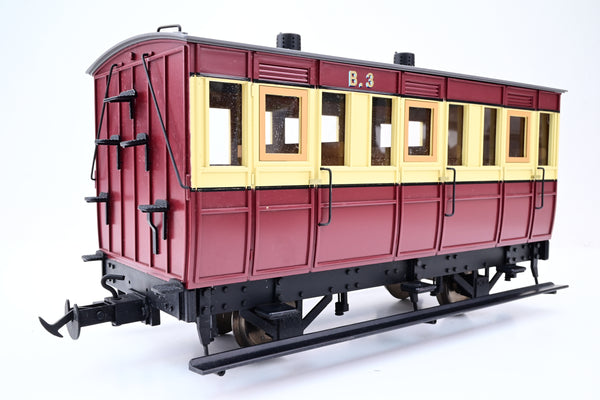 Accucraft / BMS 16mm (45mm Gauge) Isle of Man 4 Wheel Passenger Coach B3 - Boxed