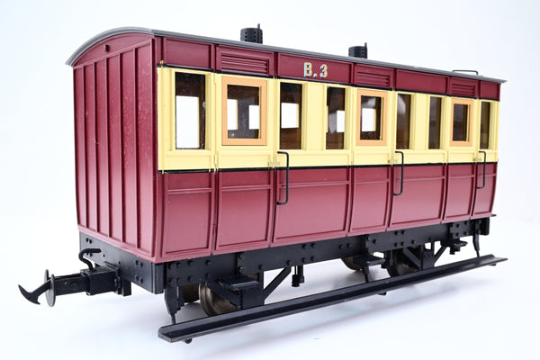 Accucraft / BMS 16mm (45mm Gauge) Isle of Man 4 Wheel Passenger Coach B3 - Boxed