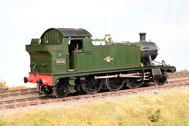Masterpiece Models O Gauge GWR 4575 Class 2-6-2 BR Lined Late Crest No.5532 - Boxed