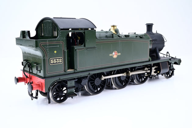 Masterpiece Models O Gauge GWR 4575 Class 2-6-2 BR Lined Late Crest No.5532 - Boxed