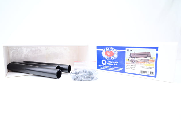 Parkside Models O Gauge PS20 21T Double Bolster Wagon BR Grey Weathered No.B920055
