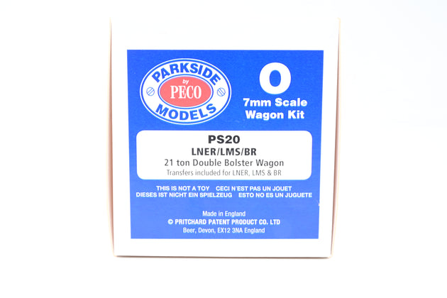 Parkside Models O Gauge PS20 21T Double Bolster Wagon BR Grey Weathered No.B920055