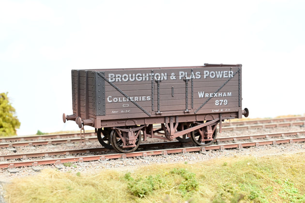 Dapol O Gauge 'Broughton & Plas Power' 7-Plank Open Wagon No.879 - Limited Edition, Factory Weathered, Boxed
