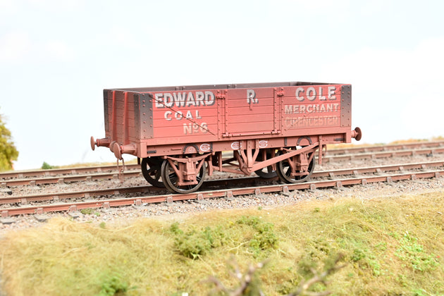 Dapol O Gauge 7F-051-022W 'Edward R. Cole' 5-Plank Open Wagon No.6 - Factory Weathered, Boxed