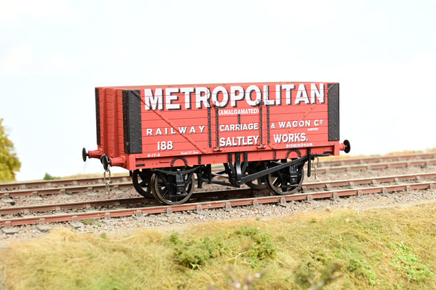 Dapol O Gauge POW06 'Metropolitan Railway Carriage & Wagon' 8-Plank Open Wagon No.188 - Limited Edition, Boxed