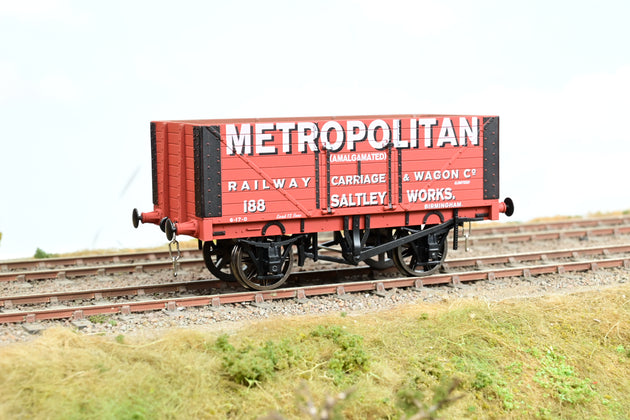 Dapol O Gauge POW06 'Metropolitan Railway Carriage & Wagon' 8-Plank Open Wagon No.188 - Limited Edition, Boxed