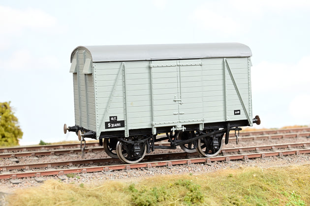 Kit Built O Gauge BR Grey 12T Ventilated Goods Van No.S31491 - Boxed