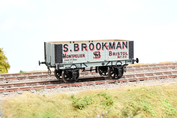 Kit Built O Gauge 'S. Brookman' 5-Plank Open Wagon No.30 - Boxed
