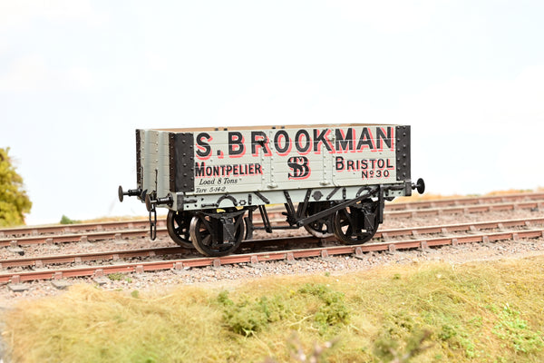 Kit Built O Gauge 'S. Brookman' 5-Plank Open Wagon No.30 - Boxed