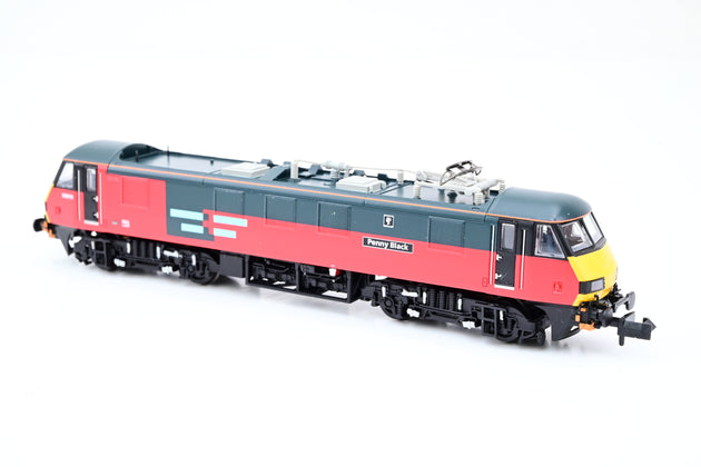 Graham Farish N Gauge 371-782 Rail Express Systems (RES) Class 90/0 No.90019 'Penny Black' - Boxed