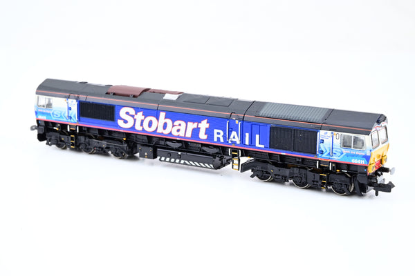Graham Farish N Gauge 371-391 DRS / Eddie Stobart Rail Class 66/9 No.66411 'Eddie the Engine' - Boxed