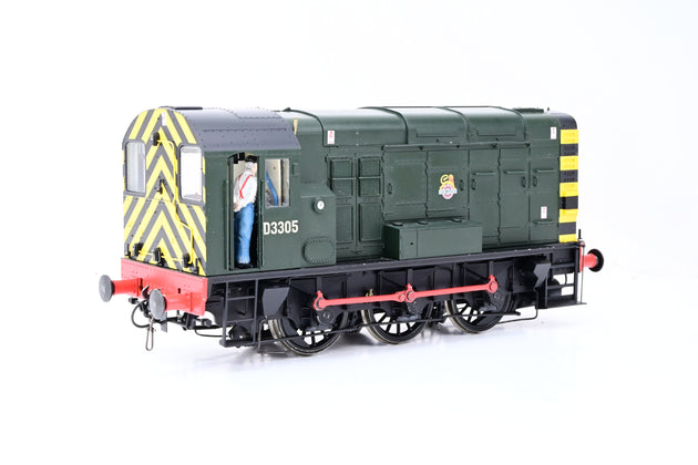 Dapol O Gauge 7D-008-008 BR Green Class 08 Diesel No.D3305 - Boxed