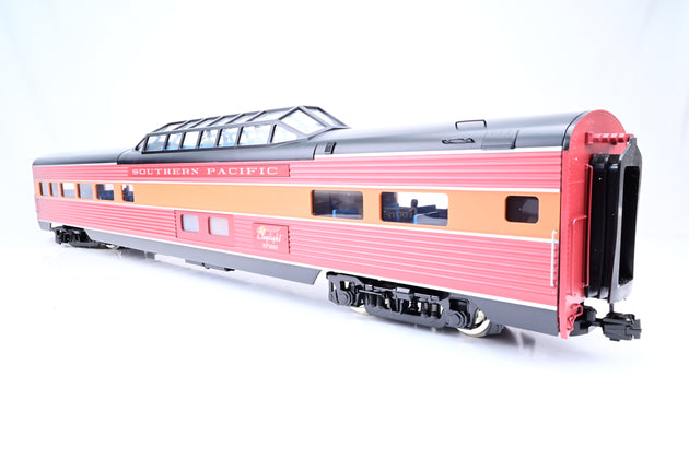 USA Trains G Gauge R31097 SP "Daylight Limited" Vista Dome Coach #2, Red/Orange - Boxed