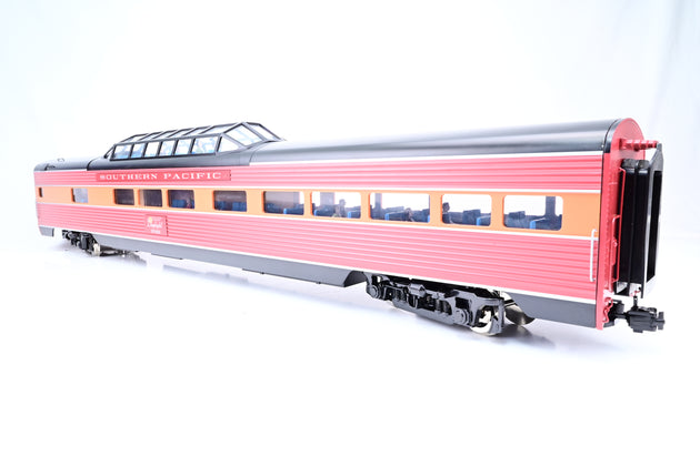 USA Trains G Gauge R31097 SP "Daylight Limited" Vista Dome Coach #2, Red/Orange - Boxed