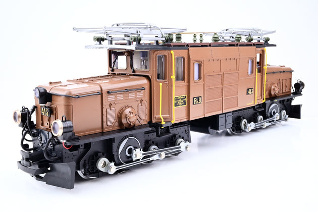 LGB G Gauge 2040 RhB Brown Ge 6/6 I 'Crocodile' No.413 - Boxed